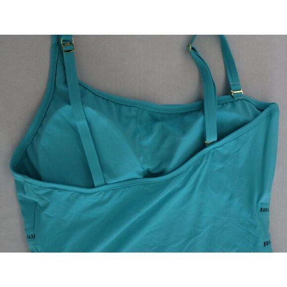 Bleu Rod Beattie Women Sz 14 Blue Behind The Seams One Piece Swimsuit - Picture 10 of 14